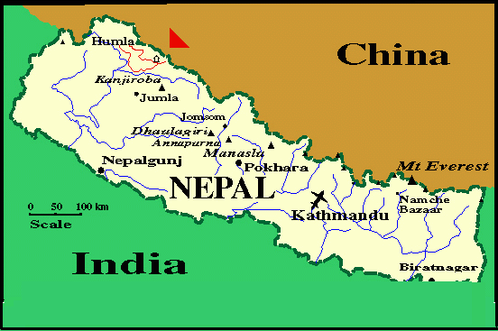 Nepal map